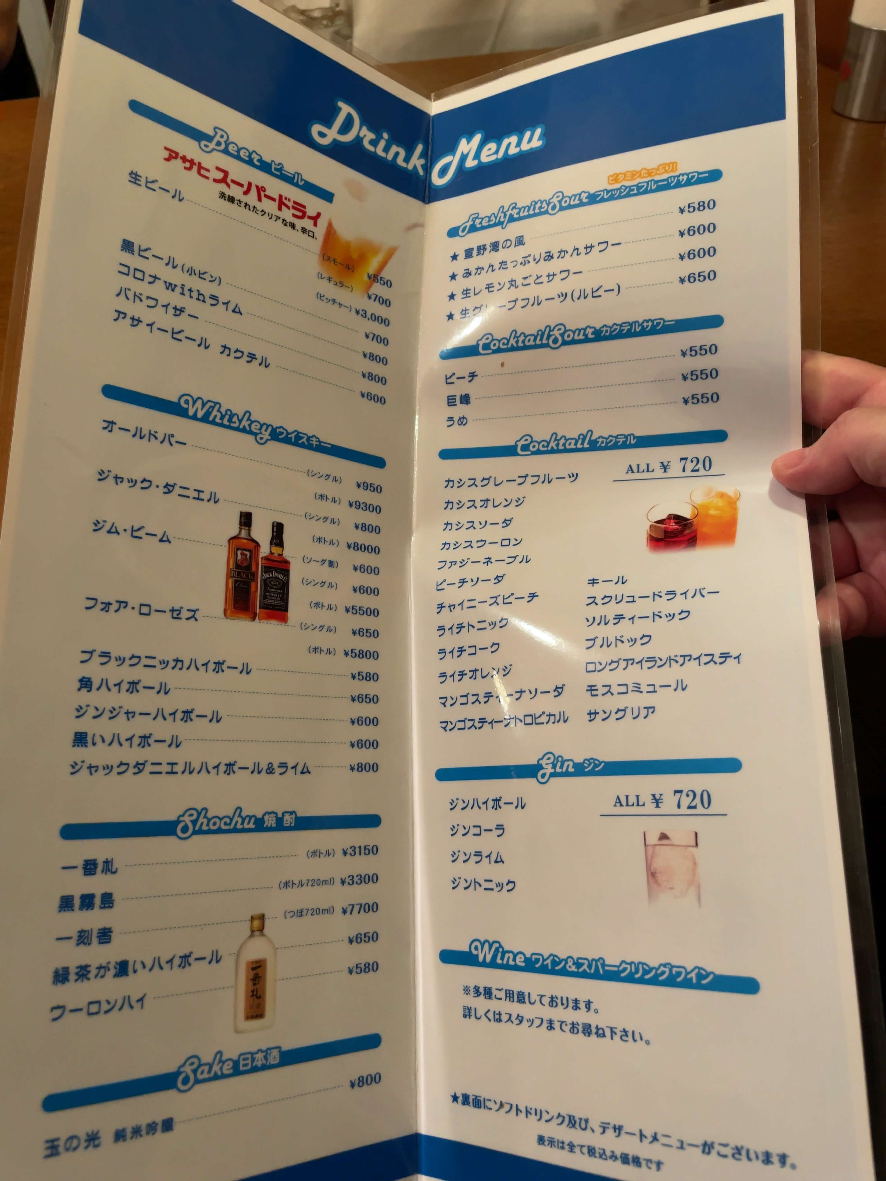 ヤンキィース　menu